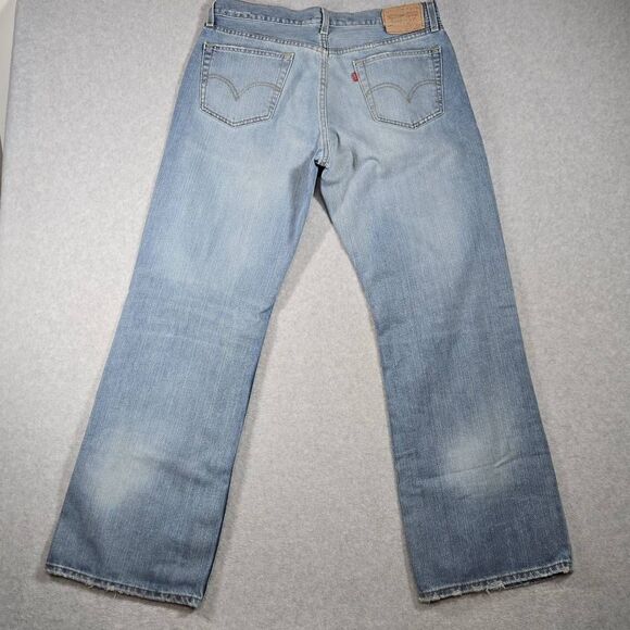 Vintage Levis 567 Jeans Mens 34x34 Blue Loose Bootcut Pants Baggy Y2K (32x32) - Picture 5 of 15